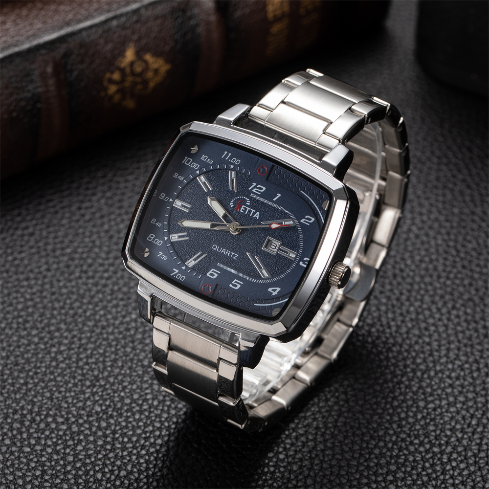 Smartwatch Square Watches For Men - KETTA New Leisure Business Watches For