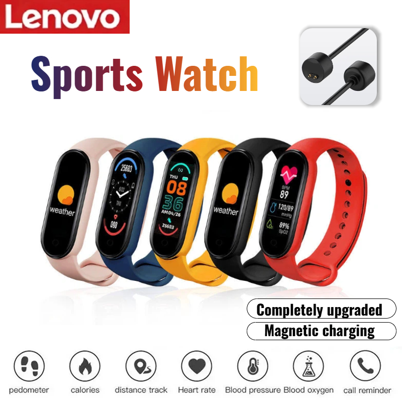 Smartwatch Square Watches For Men - Lenovo Smart band Watch Movement Step