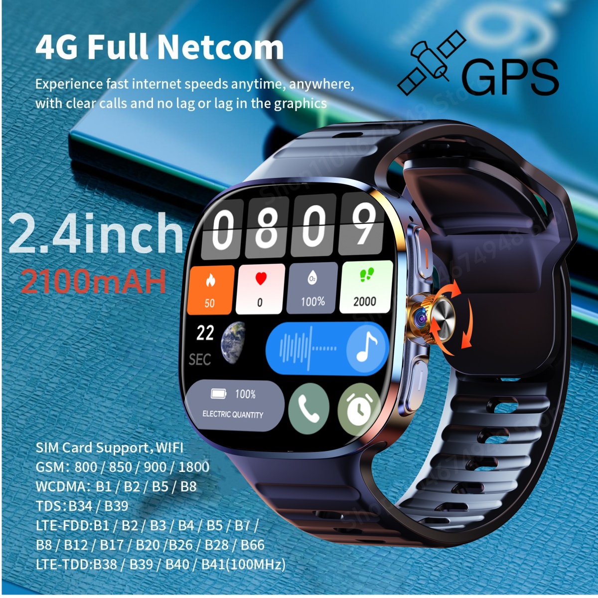 Heart Rate Gps Watch - M99 Smart Watch Android 10.0 Smartwatch