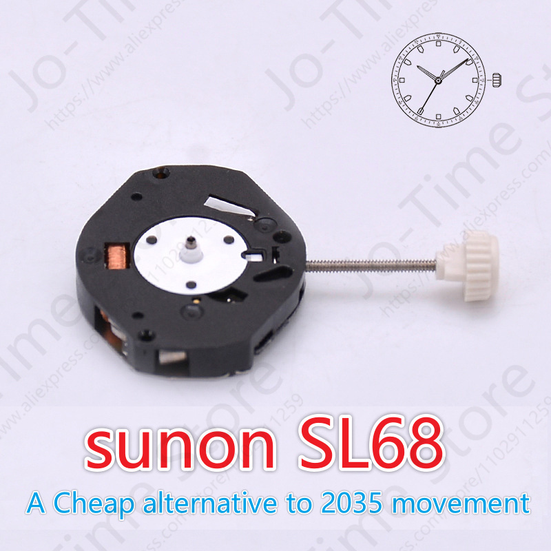 Sunon Sl68 Quartz Watch Moveme - Watch Movement Rotor reseña y precio