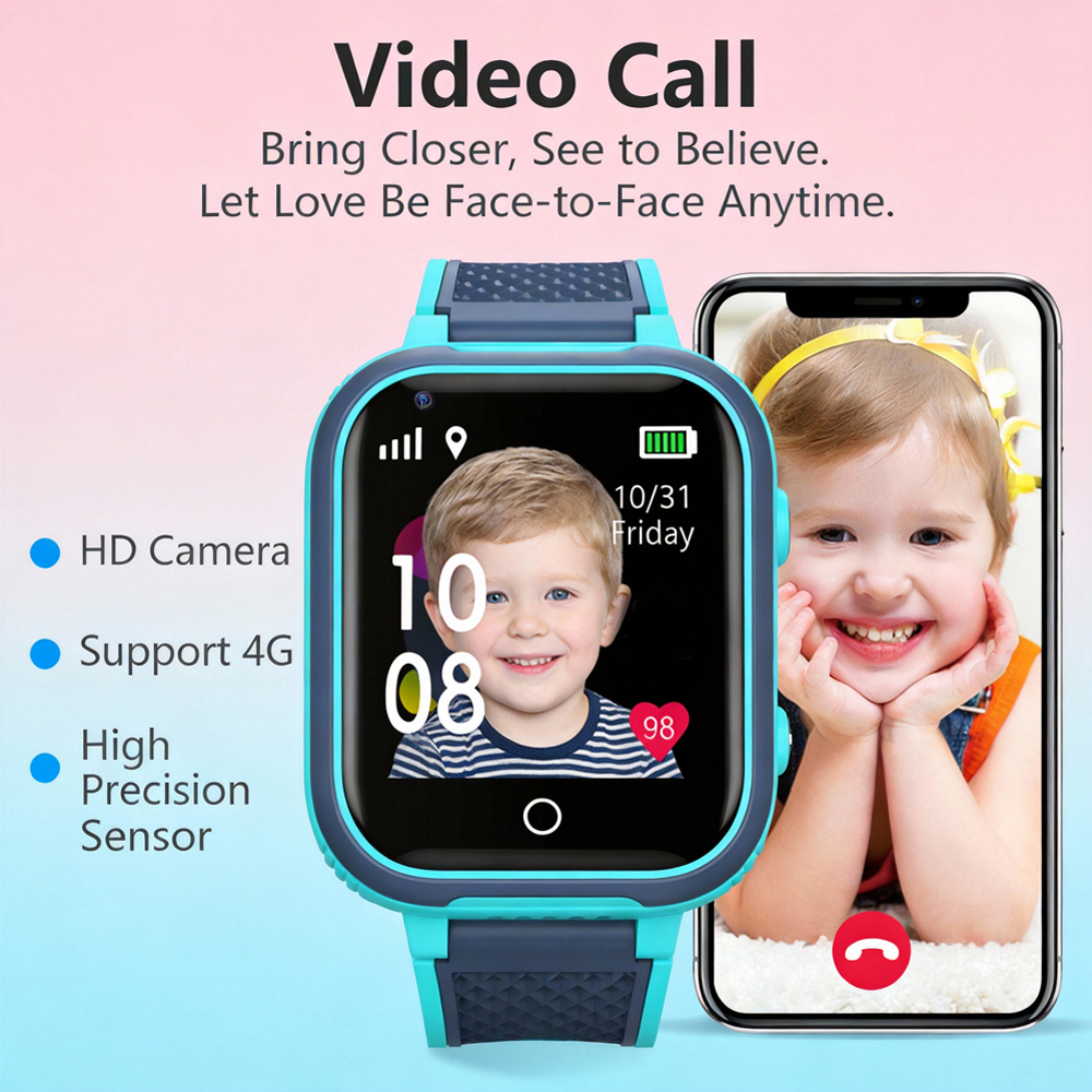 New Smart Watch Kids 4G GPS Tr - Smartwatch Watches Gift For Boys With Gps reseña y precio