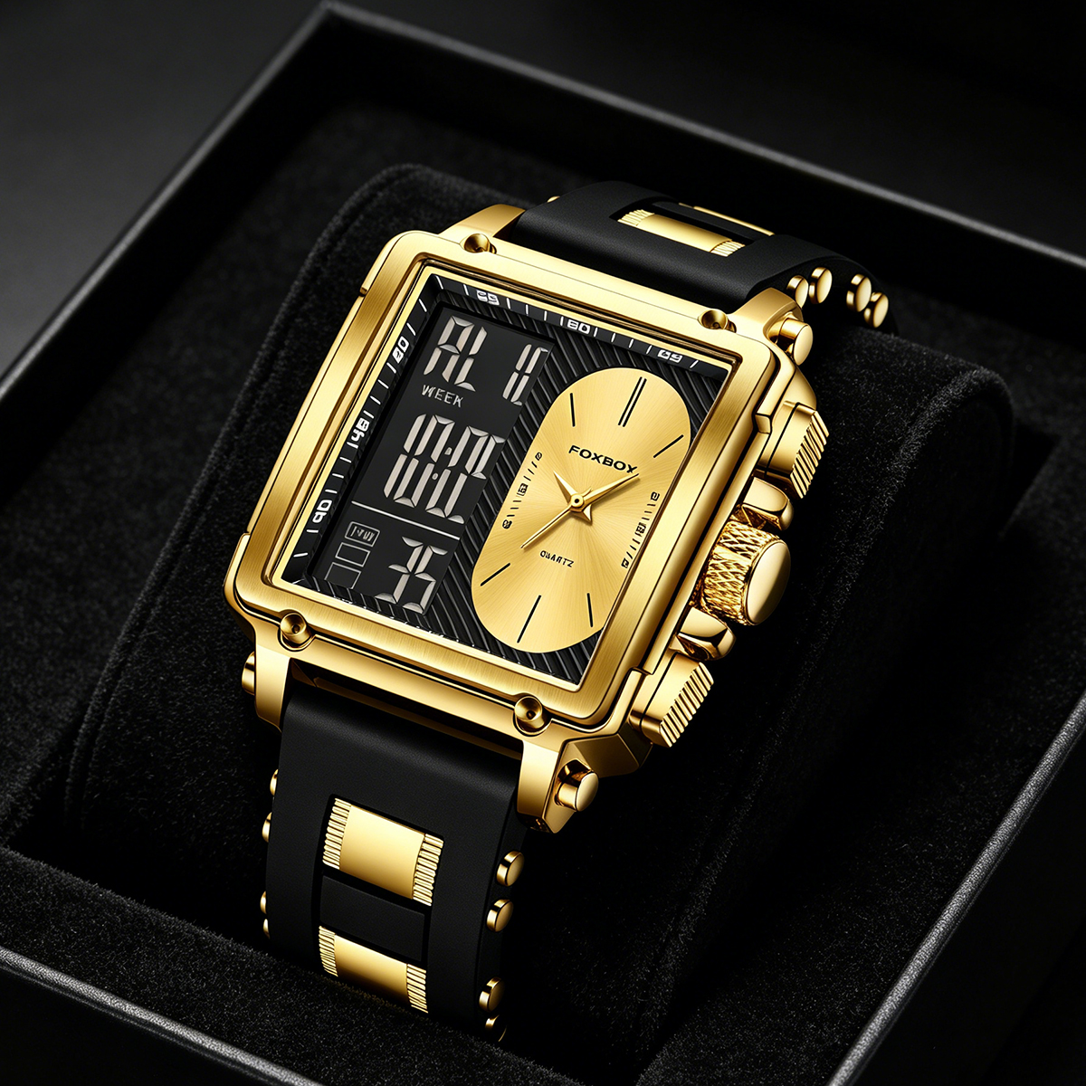 LIGE Top Original Square Digit - Smartwatch Square Watches For Men reseña y precio