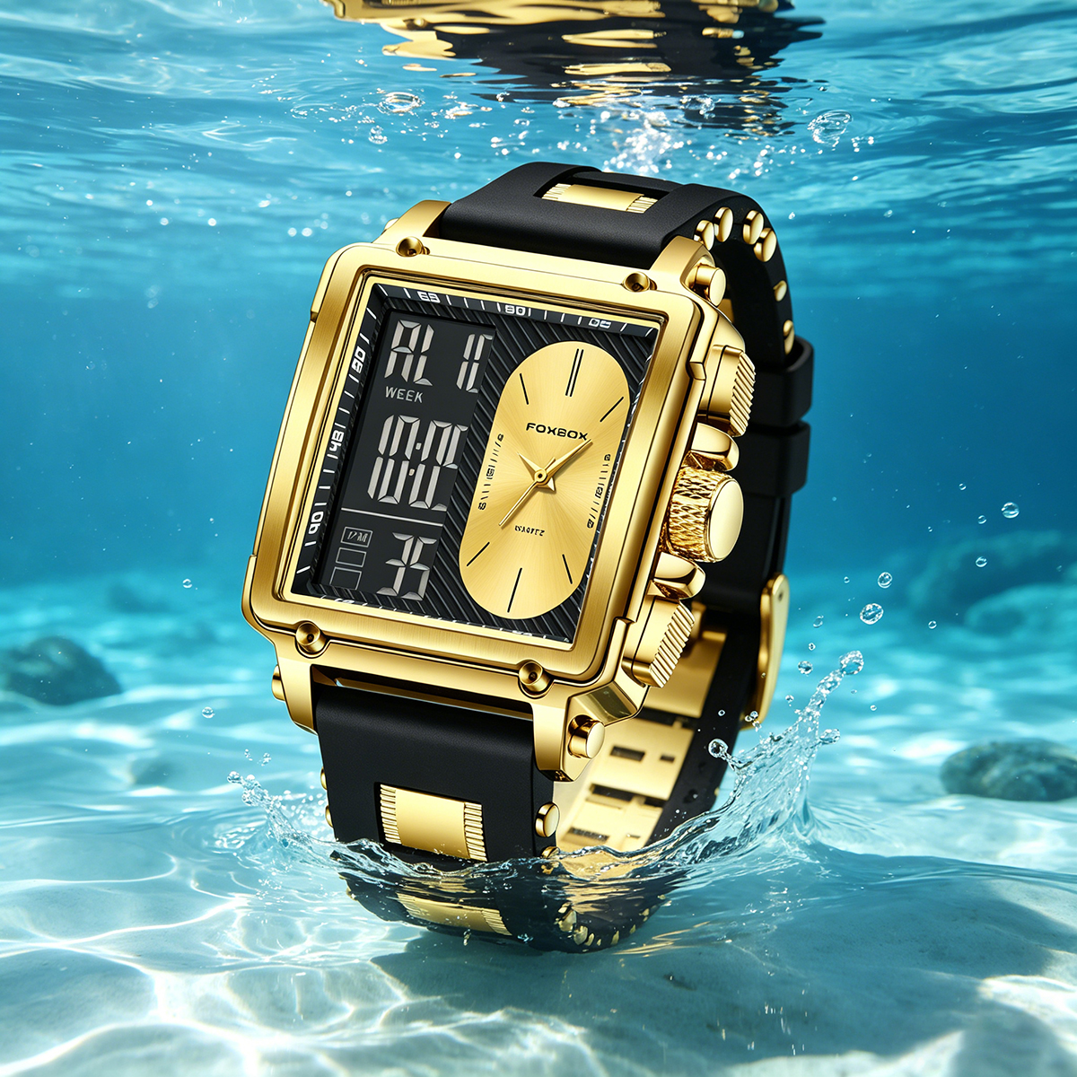 LIGE Top Original Square Digit - Smartwatch Square Watches For Men reseña y precio
