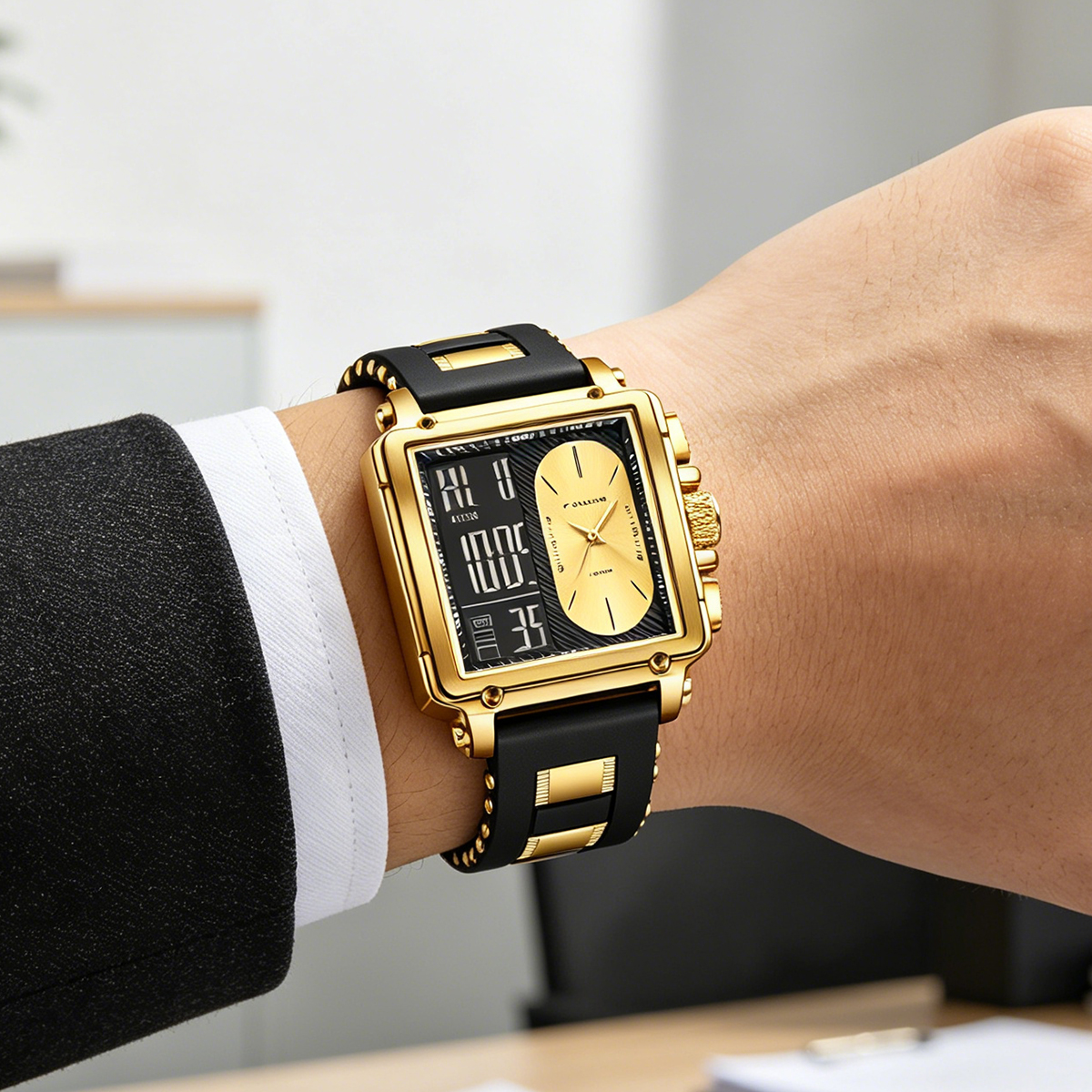 LIGE Top Original Square Digit - Smartwatch Square Watches For Men reseña y precio