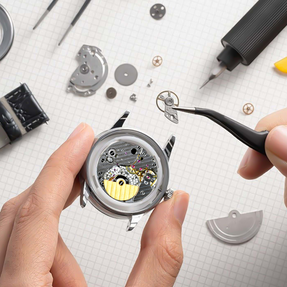 5015A micro rotor automatic me - Watch Movement Rotor reseña y precio