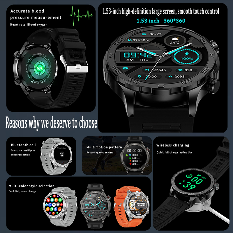 New GPS Track Smart Watch Men  - Heart Rate Gps Watch reseña y precio