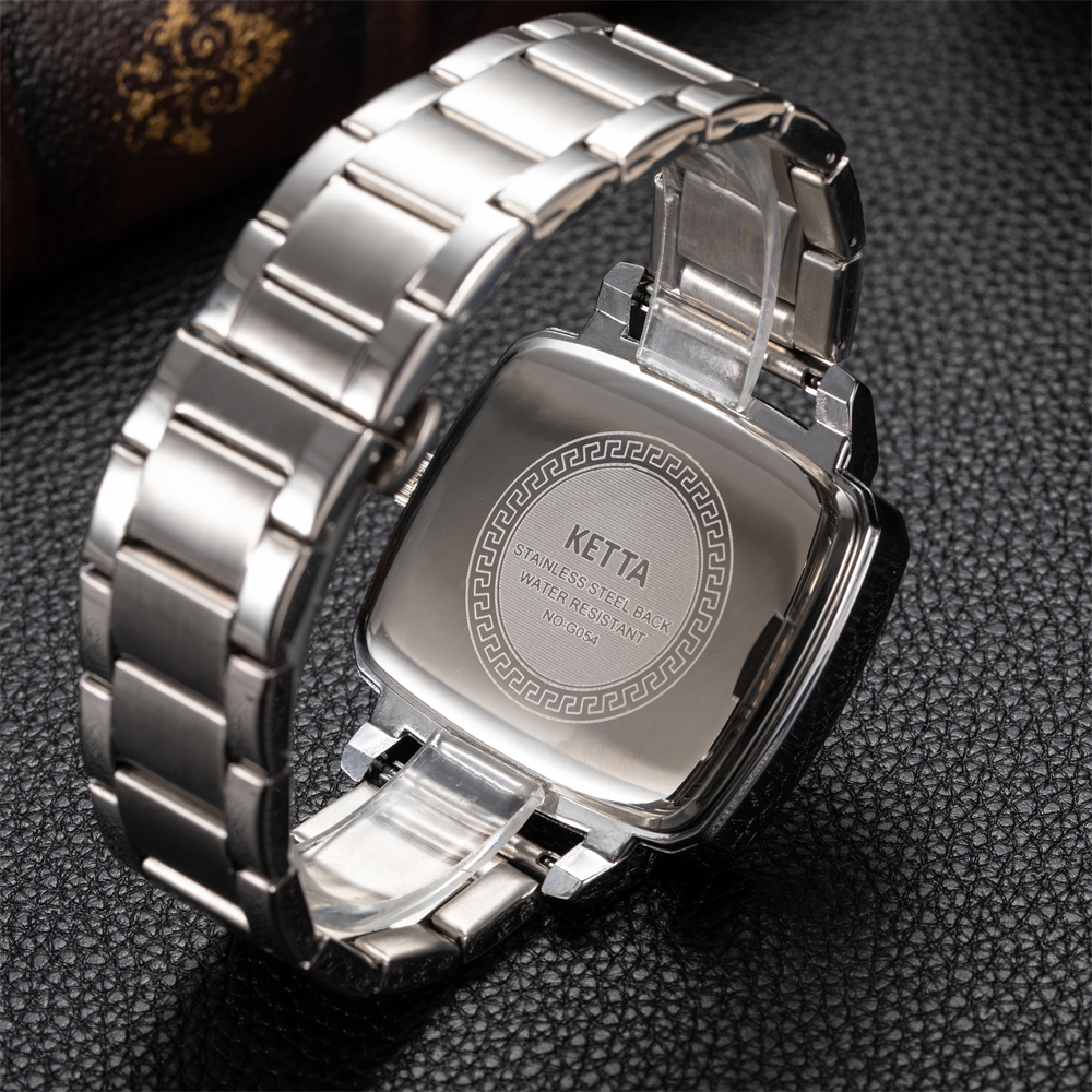 KETTA New Leisure Business Wat - Smartwatch Square Watches For Men reseña y precio