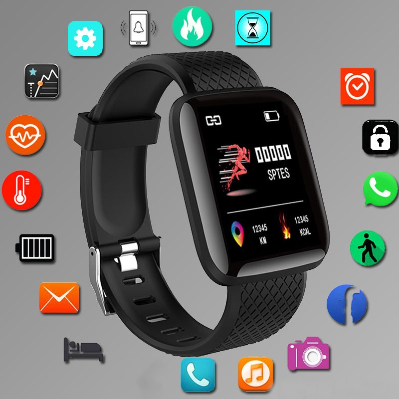 Sport Smartwatch Fitness Brace - Smartwatch Square Watches For Men reseña y precio
