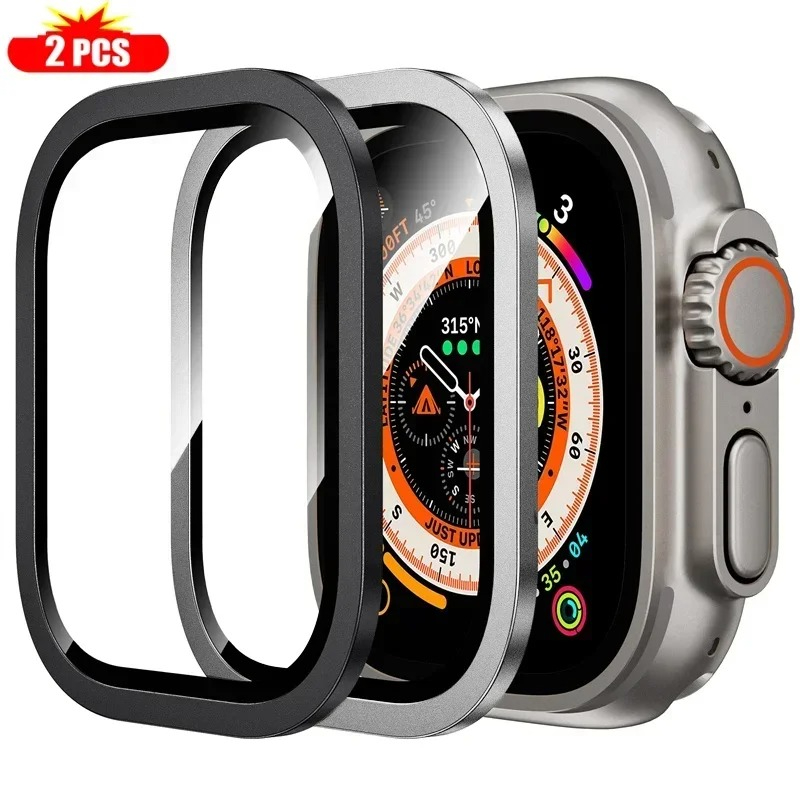 2PCS Tempered Glass for Apple  - Smartwatch Watches Gift For Men reseña y precio