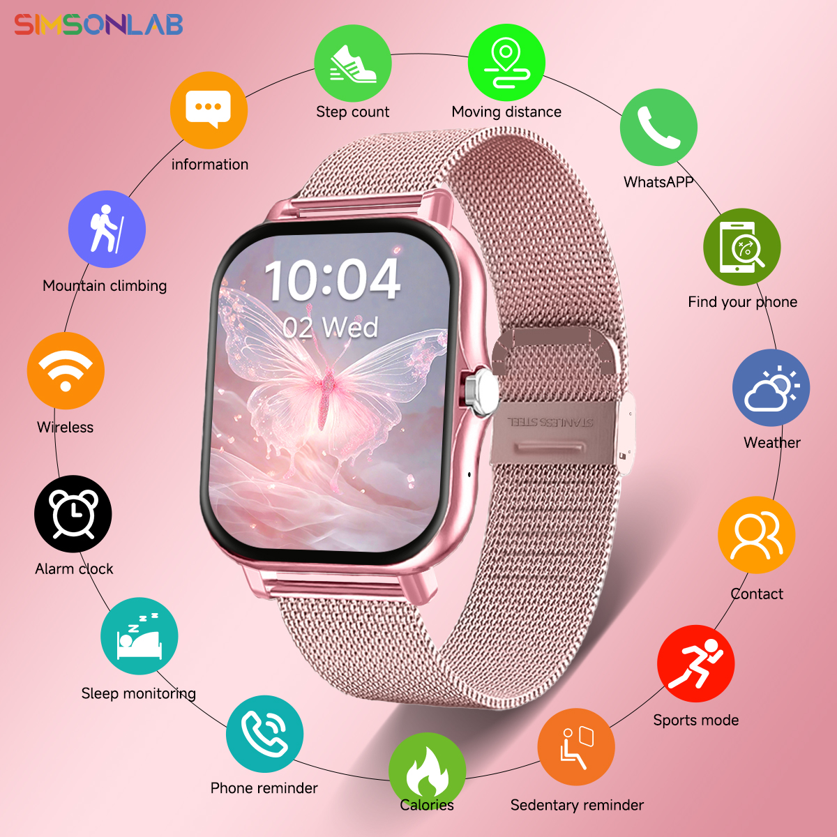 2025 New Smartwatch 1.83''HD S - Smartwatch Square Watches For Men reseña y precio