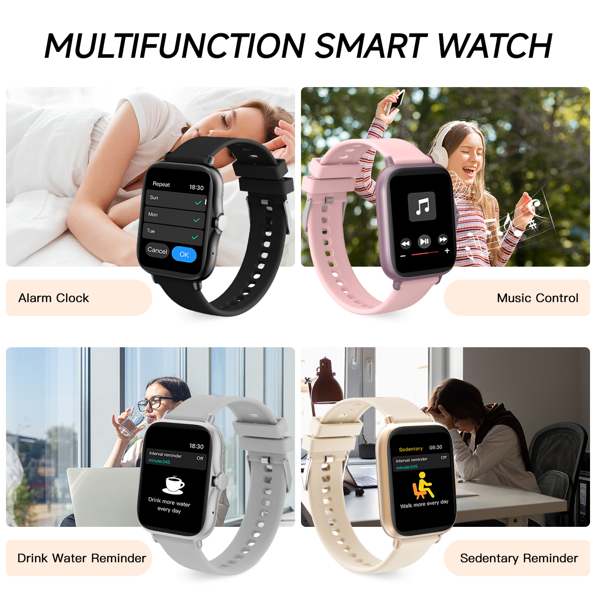 2025 New Smartwatch 1.83''HD S - Smartwatch Square Watches For Men reseña y precio
