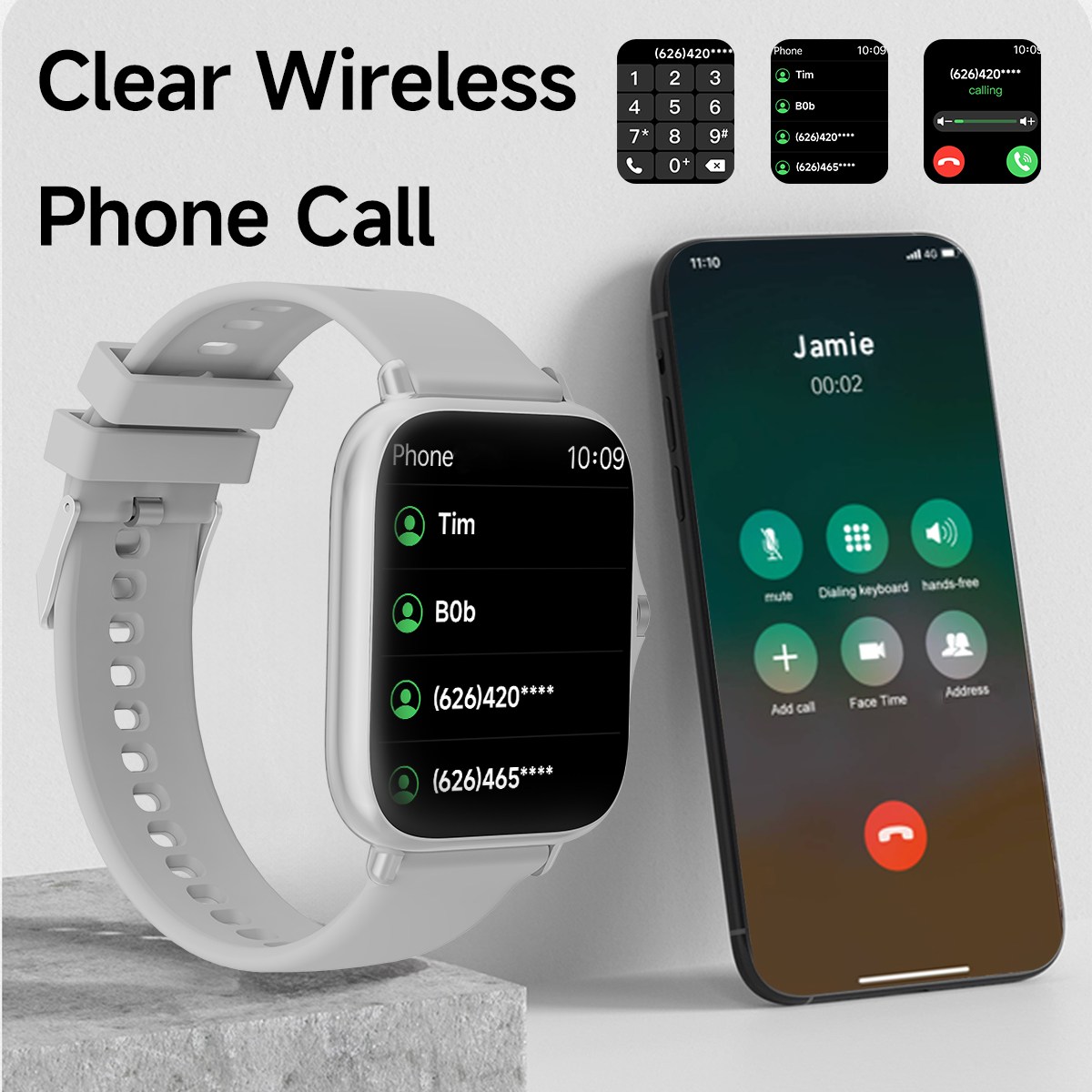 2025 New Smartwatch 1.83''HD S - Smartwatch Square Watches For Men reseña y precio
