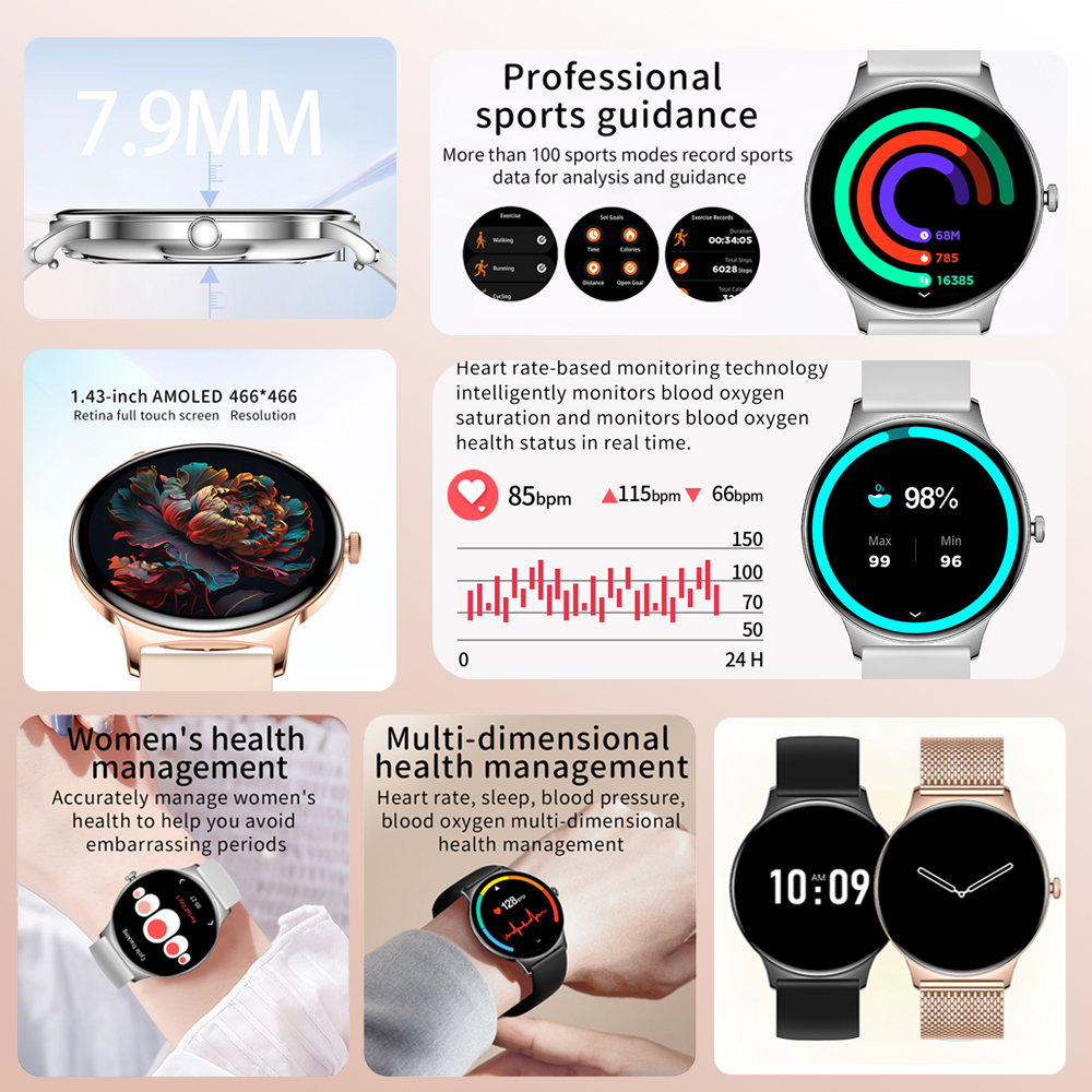 ChiBear Ultra Thin Fashion Sma - Heart Rate Gps Watch reseña y precio