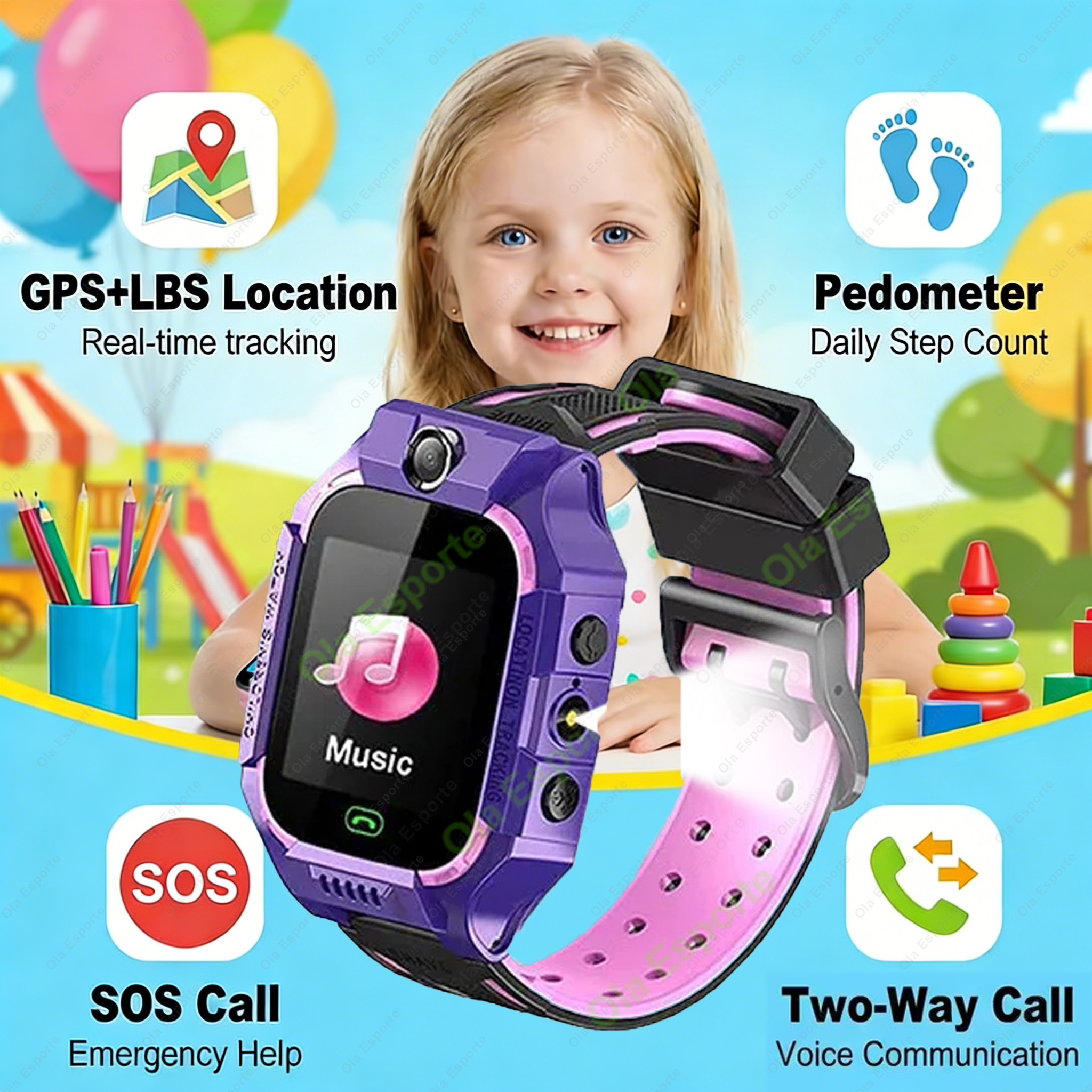 2G Kids Smart Watch GPS Tracke - Smartwatch Watches Gift For Boys With Gps reseña y precio