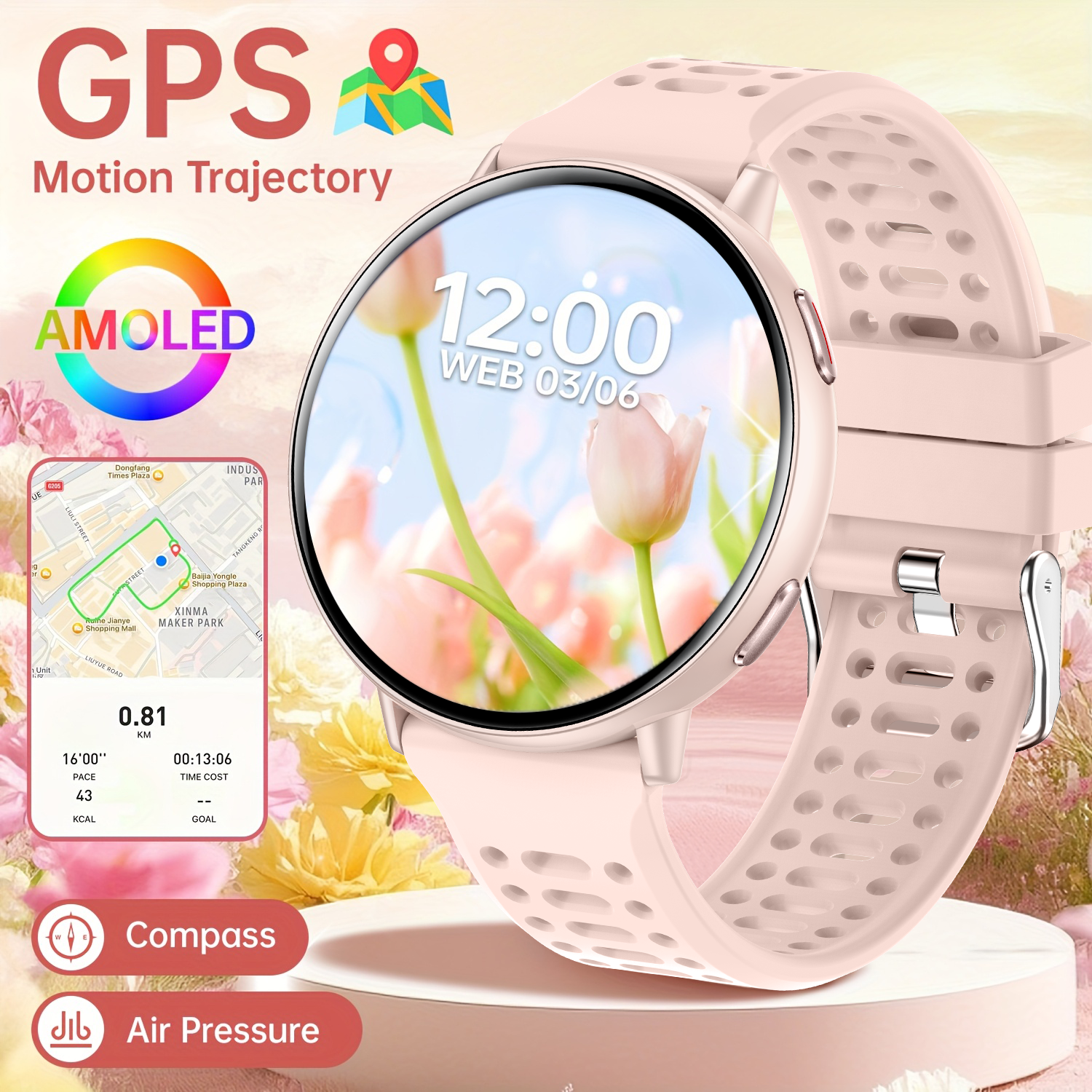 New hot GPS smartwatch 1.43 AM - Smartwatch Watches Gift For Men reseña y precio