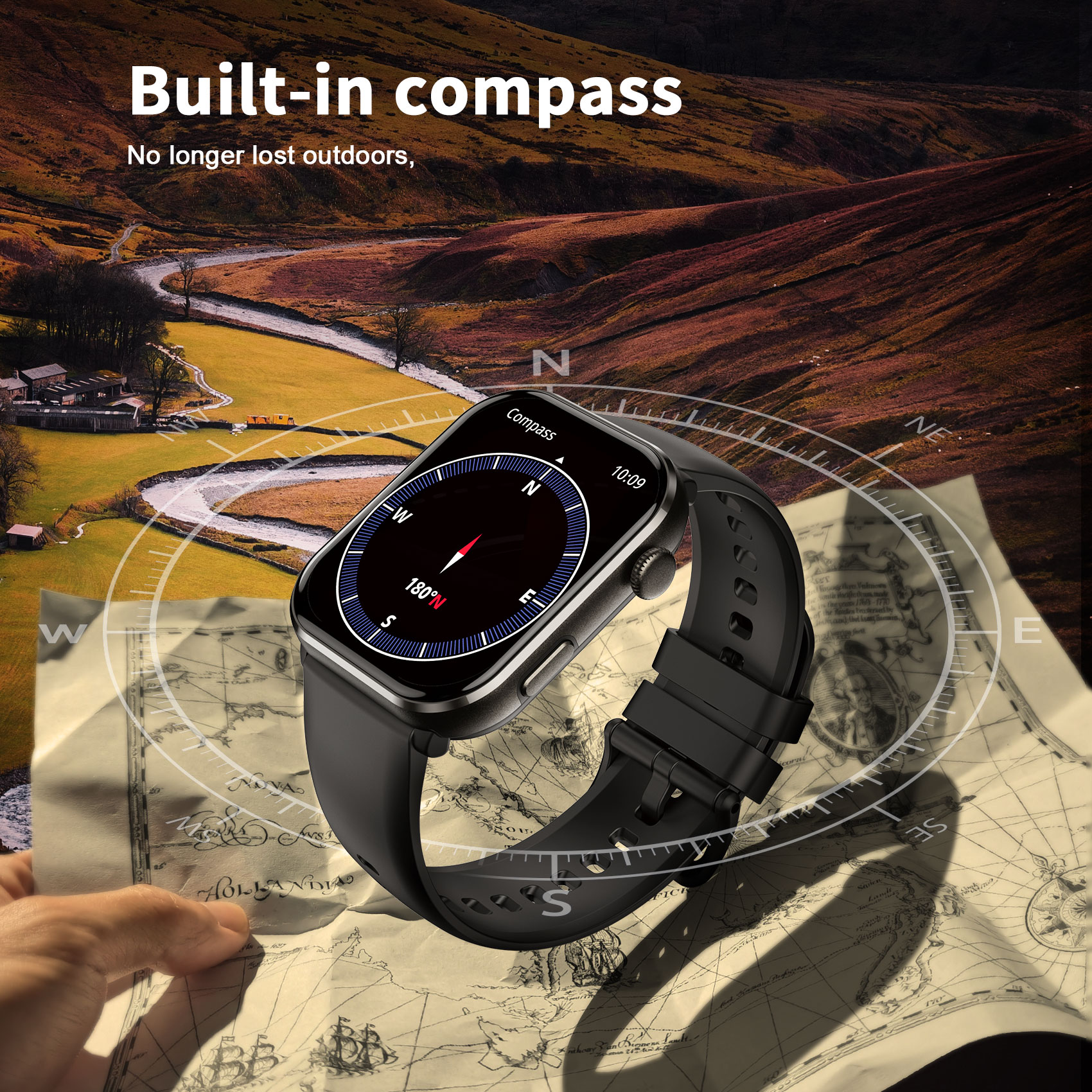 Blackview R60 Bluetooth Call S - Smartwatch Square Watches For Men reseña y precio