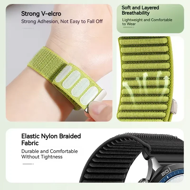 22mm Weave Nylon Loop For Real - Watch S Realme reseña y precio