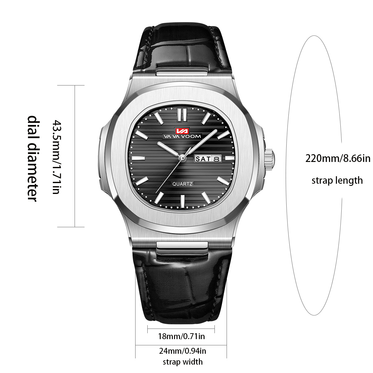 Luxury Men Quartz Watch 40mm B - Smartwatch Square Watches For Men reseña y precio