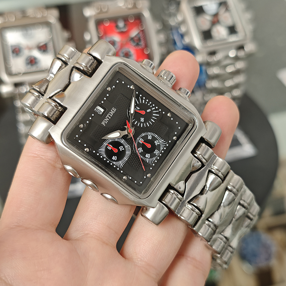 New Square Quartz Watch with L - Smartwatch Square Watches For Men reseña y precio