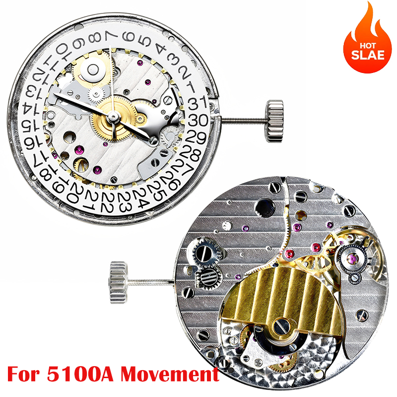 35 Jewels Skeleton 5100A watch - Watch Movement Rotor reseña y precio
