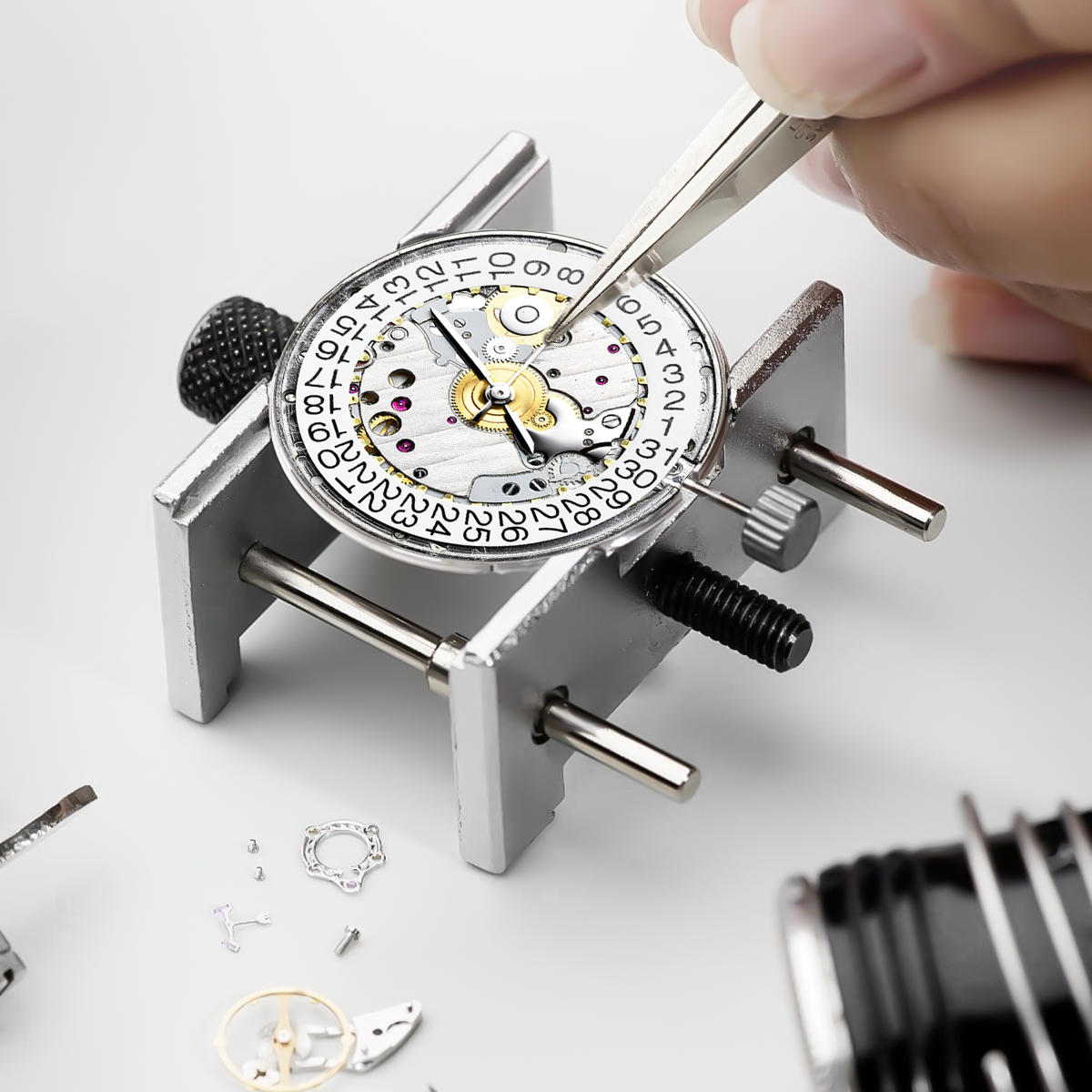 35 Jewels Skeleton 5100A watch - Watch Movement Rotor reseña y precio