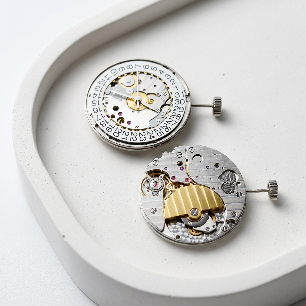 35 Jewels Skeleton 5100A watch - Watch Movement Rotor reseña y precio