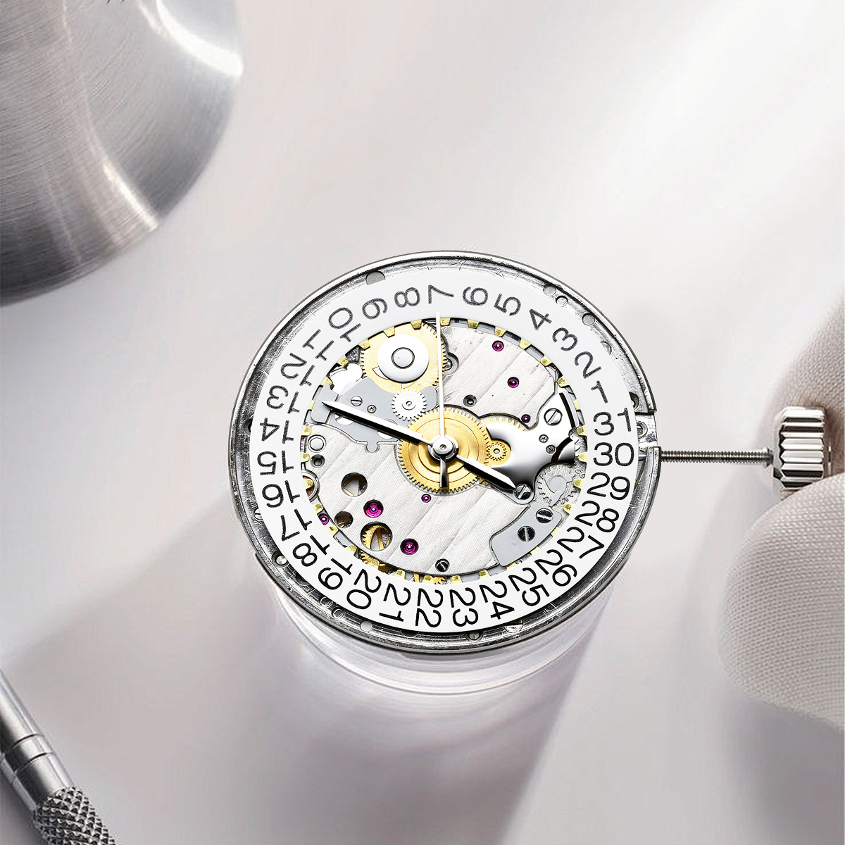 35 Jewels Skeleton 5100A watch - Watch Movement Rotor reseña y precio