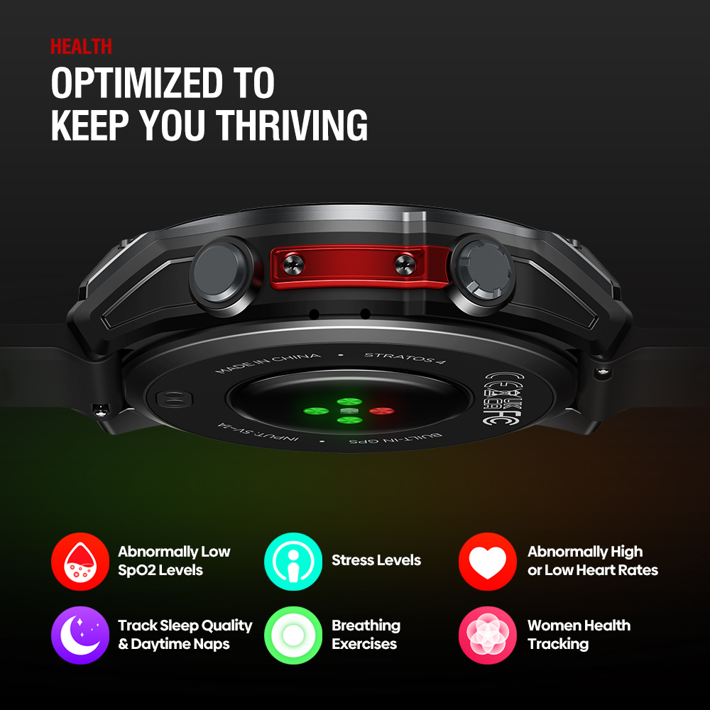 NEW Zeblaze Stratos 4 GPS Smar - Heart Rate Gps Watch reseña y precio