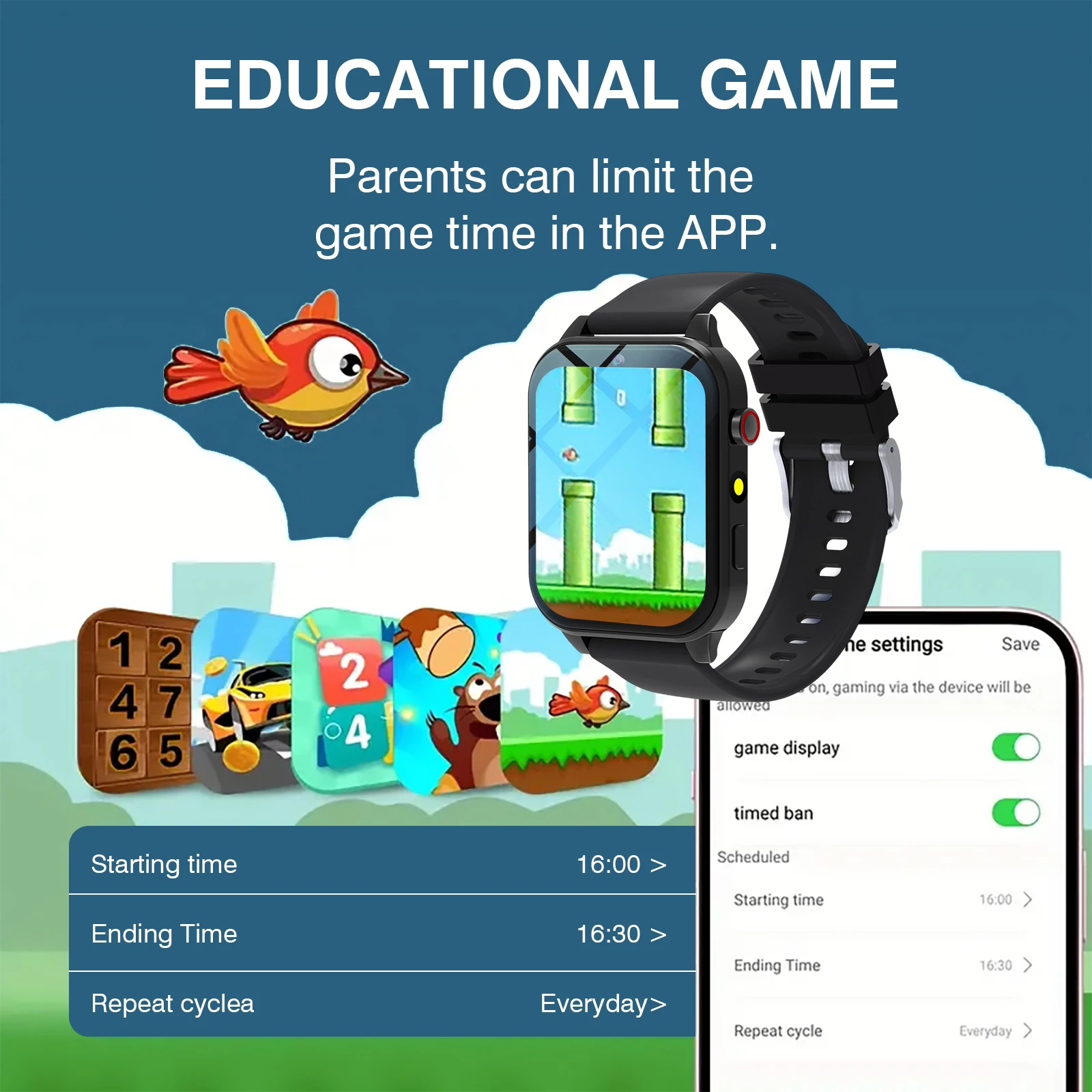 Kids′s Smart Watch 18 Games Ca - Smartwatch Digital Watches For Kids reseña y precio