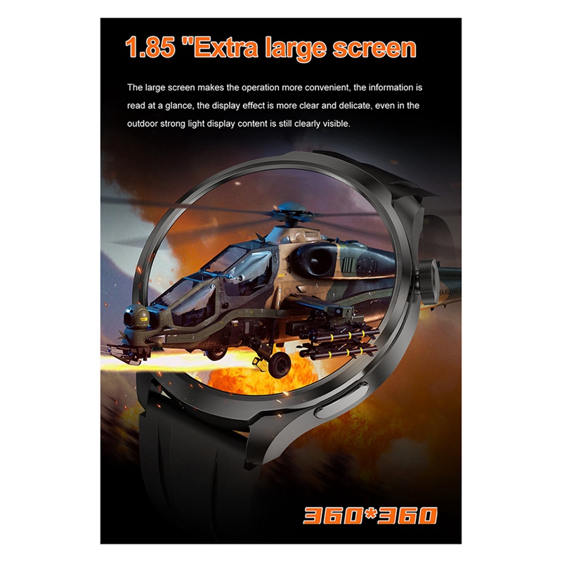 1.85-Inch Ultra HD Smart Watch - Heart Rate Gps Watch reseña y precio
