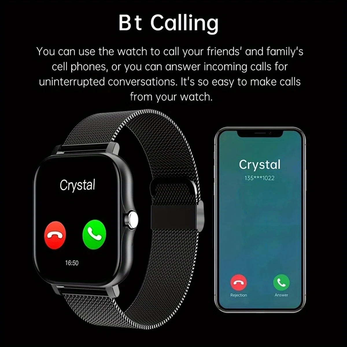 Smart Watch For Android IOS Wa - Smartwatch Watches Gift For Men reseña y precio
