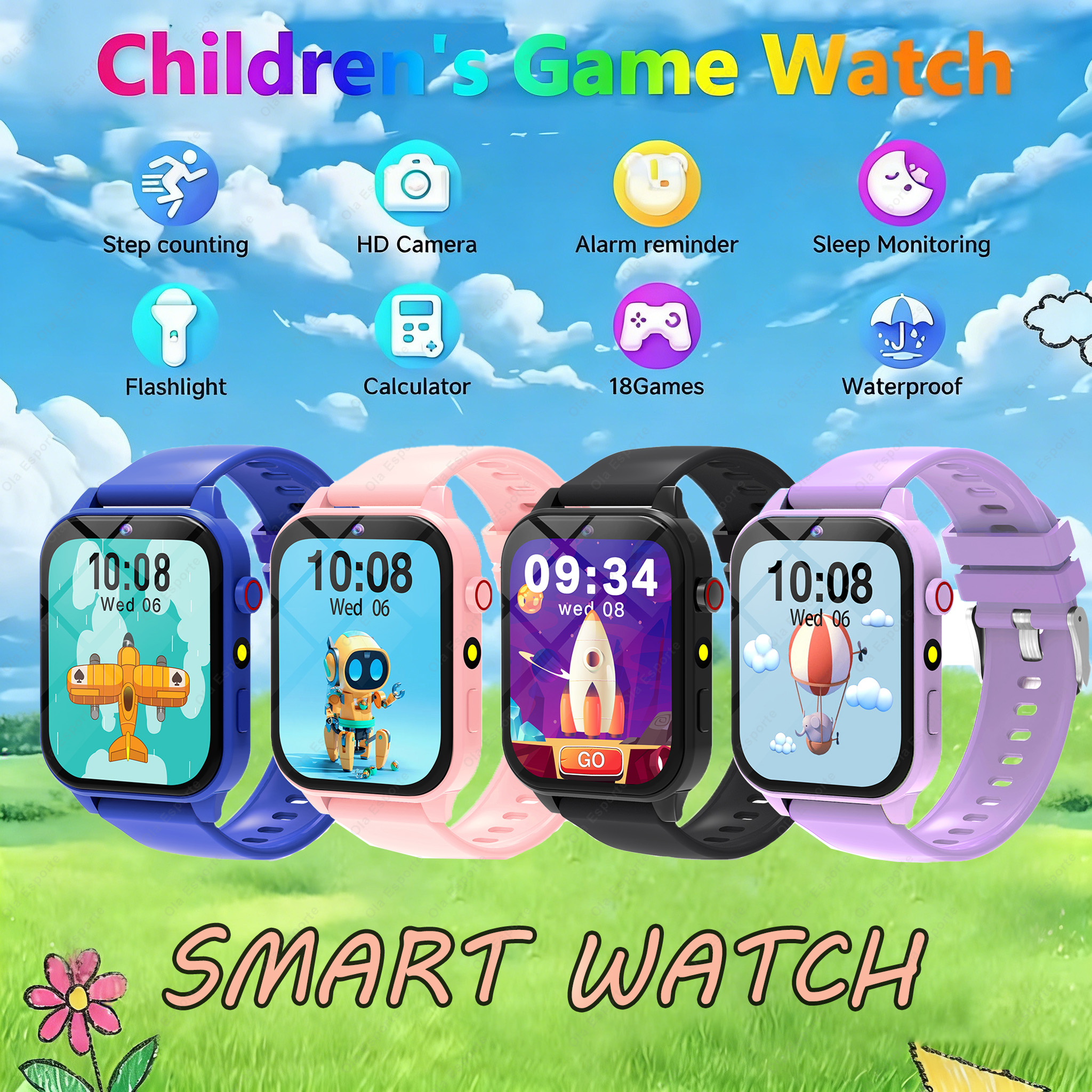 Game Kids Smartwatch 300mAh HD - Smartwatch Digital Watches For Kids reseña y precio