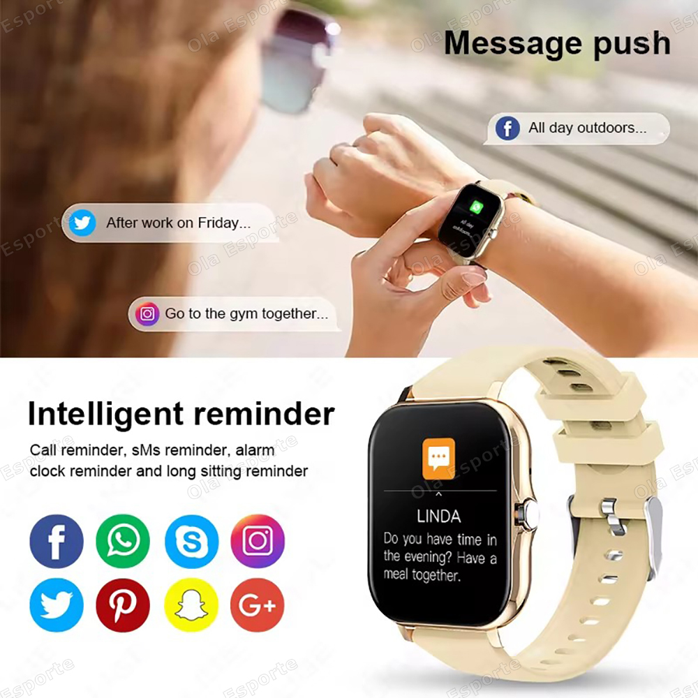 2026 Smart Watch Android IOS P - Smartwatch Square Watches For Men reseña y precio